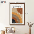 VCK 27x40 Brown Poster Frame 3 Pack, Wood Picture Frame with Exclusive Wood Grain, Wall Mounting Hanging by CozyNest Decor