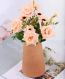 Simple Vase for Flowers Plants, Matte Vases for Modern Table Shelf Home Decor Wedding Boho Decor, 6" H Frosted Elegant Ceramic Vase for Pampas Grass Fluffy Stem Bouquet Lavender Flowers (Brown, 2) by GreenHaven Gardens