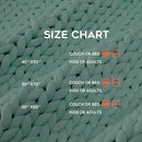 YnM Cooling Chunky Throw Blanket, Medium-Weight, Hand Knitted, Skin Friendly, Ventilated and Breathable, Machine Washable, Home Décor Piece for Couch, Sofa and Bed (Menthe Green, 40x50 Inch) by CozyNest Decor