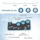 COSTWAY 2 in 1 Countertop Ice Maker Built-in Water Dispenser, 48LBS per Day, S/M/L Size Ice Cube, 5LBS Ice Storage Basket, Fast 6 Mins, Stainless Steel Ice Machine with Extendable Chilled Water Spout by CozyNest Decor