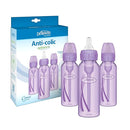 Dr. Brown’s Natural Flow® Anti-Colic Options+™ Narrow Baby Bottles 8 oz/250 mL, with Level 1 Slow Flow Nipple, 3 Pack, Purple, 0m+ by TinyTreasures Baby Boutique