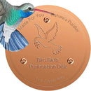 Bird Bath Copper Plate Disk 99.99% Pure Copper Cleaning Disk Stable Triple-Point Support Outdoor Bird Bowl, Pure Copper Bird Bath Purification Tray, Suitable for All Seasons by GreenHaven Gardens