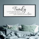 SRSZHIYUE Family A Little Bit Of Crazy Loud Sign Wall Decor Art 32"×12" Large Wood Framed Wall Hanging (Black) by CozyNest Decor