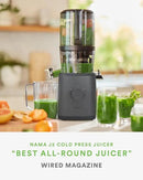 Nama J2 Cold Press Juicer – Self Feeding for Hands-Free Operation with Wide Mouth Hopper for Whole Recipe Loading, Zero Waste Masticating Juicer For More Juice, Less Pulp – Easy Cleanup & Assembly by CozyNest Decor
