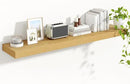 Heimlove 55 Inch Floating Shelves for Wall,10 Deep Large Rustic Wall Shelf with Heavy Duty Brackets,Wall Mounted Storage & Display Shelves for Bedroom,Living Room,Kitchen,Office,Oak Color by CozyNest Decor