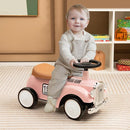 HONEY JOY Ride On Push Car, Outdoor Toddler Riding Toys w/Steering Wheel, Horn & Storage, Foot-to-Floor Sliding Car, No Batteries, Retro Baby Ride On Toys for Boys and Girls (Pink) by TinyTreasures Baby Boutique