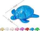 Small Sea Turtle Statue 4 inch Shiny Blue Accent Knick Knacks Paperweight for Bathroom Home Office Shelf Desk Table Decor, Cute Sea Turtle Gifts for Women by CozyNest Decor