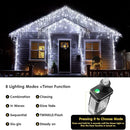 Led Christmas Lights Outdoor Christmas Decorations Hanging Light 400LED 8 Modes 75 Drops, Waterproof Outdoor Indoor Fairy Christmas Lights for Party, Holiday, Wedding Decorations (CoolWhite) by GreenHaven Gardens