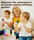 Mini Karaoke Machine Speaker for Kids Adults, Portable Bluetooth with 1 Wireless Microphones, Children's Day Birthday Gift Ideas for Toys for Teens Boys and Girls Aged 4, 5, 6, 7, 8, 9, 10, 11, 12+ by TinyTreasures Baby Boutique