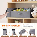 Lifewit Storage Baskets for Shelves, 6 Packs Non-woven Fabric Trapezoid Closet Organizer Bins with Handles, Foldable Clothing Containers Box for Clothes, Toy, Towel, Book, DVD, Hats, Large-Grey by TinyTreasures Baby Boutique