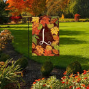 Briarwood Lane Fall Leaves Monogram Letter L Garden Flag by GreenHaven Gardens