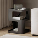 Modern Side Table, Metal Bedside Table Living Room, 3 Tier end Tables with Storage,Nightstand for Small Spaces, Living Room, Bedroom, Sturdy, No Assembly Required by CozyNest Decor