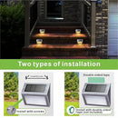 XLUX Solar Lights for Steps Decks Pathway Yard Stairs Fences, LED lamp, Outdoor Waterproof, Warm Light, 6 Pack by GreenHaven Gardens