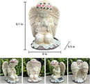 YODY Solar Garden Statues Outdoor Decor- Yard Decorations for Patio, Balcony, Backyard, Lawn Ornaments - Angel Figurines with LED Light- Unique Birthday House Warming Gifts for Women, Mom, Grandma by CozyNest Decor