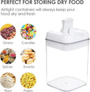 Vtopmart 6 PCS Airtight Food Storage Containers, BPA Free Plastic Snack Containers with Easy Lock Lids, for Kitchen Pantry Organization and Storage, Include 24 Labels, 0.8L by CozyNest Decor