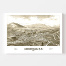 Vintage Map of Keeseville, New York 1887