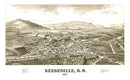 Vintage Map of Keeseville, New York 1887