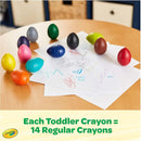 Crayola Large Egg Crayons (12ct), Jumbo Washable Crayons for Toddlers, Preschool Art Supplies for Toddlers, Classroom Must Have, Ages 1+ by TinyTreasures Baby Boutique