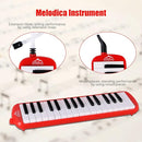 EastRock 32 Key Melodica Instrument Keyboard Soprano Piano Style with Mouthpiece Tube Sets and Carrying Bag for Beginners Adults Gift Red by TinyTreasures Baby Boutique