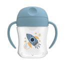 Dr. Brown's Natural Flow Anti-Colic Options+ Special Edition Blue Baby Bottle Gift Set with Soft Sippy Spout Transition Cup, Flexees Teether, Bottle Cleaning Brush and Travel Caps by TinyTreasures Baby Boutique