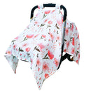 80S Muslin Car Seat Cover for Babies - Soft & Breathable Infant Carrier Canopy, Lightweight Sunshade for Summer, Universal Fit for Baby Boys & Girls by TinyTreasures Baby Boutique