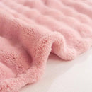 YUSOKI Luxury 3D Bubble Throw Blanket 2lb,All Ages,Home Decoration, (Light Pink,50 * 60inches) by CozyNest Decor