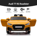 Electric Car for Kids, Licensed Audi 6V Kids Ride on Car Toy for Toddlers with Remote - Yellow by TinyTreasures Baby Boutique