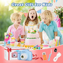 Kids Camera, HD Digital Video Camera, Childrens Toys for 3 4 5 6 7 8 9 Year Old Boys/Girls, Selfie Camera for Kids, Christmas Birthday Gifts with 32GB SD Card (Blue) by TinyTreasures Baby Boutique