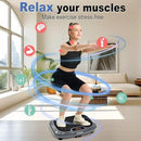 HOTWAVE Vibration Plate Exercise Machine for Lymphatic Drainage, Power Vibrating Plates Platform for Weight Loss - Whole Body Shaker Vibration Plate Machine Home Gym Shaping Fitness Workout by CozyNest Decor