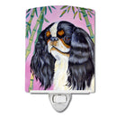 English Toy Spaniel Ceramic Night Light Compact, UL-Certified, Ideal for Bedroom, Bathroom, Nursery, Hallway, Kitchen, 6x4x3, Multicolor