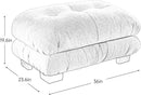 Ottoman - Blue by CozyNest Decor