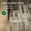 ComSaf 1.4 Qt Glass Storage Containers with Lids, Glass Jars with Lids, Clear Food Storage Jar, Square Canister Set of 3, Pantry Organizers and Storage for Flour Oat Pasta Tea Cookie Coffee Bean by CozyNest Decor