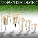 Taiyin 5 Pcs Luminous Mushroom Miniature Garden Mushrooms Outdoor Decor Waterproof Glow in The Dark Yard Decor for Fairy Outdoor Garden Micro Landscape Christmas Tree Decor by GreenHaven Gardens