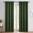 NICETOWN Room Darkening Dark Green Curtains for Windows, Grommet Thermal Drapes Window Treatments Sound Reducing for Bedroom/Living Room, W52 x L84, 2 Panels by TinyTreasures Baby Boutique