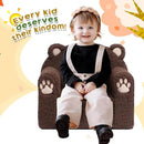 ALIMORDEN Animal Series Kid's Chair, Ultra-Soft Comfy Foam Filled Toddler Sofa Chair, Cute Animal-Shaped Design Toddler Couch, Lightweight Birthday for Baby Boys & Girls (Chocolate Bear) by CozyNest Decor
