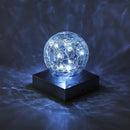 Solar Post Lights - Outdoor Post Cap Light for Fence Deck or Patio Garden Decoration- Solar Powered Gazing Ball Caps, LED Lighting, Lamp Fits 4x4 - White 4 Pack by GreenHaven Gardens