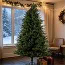 7 Ft Realistic PE/PVC Hybrid Christmas Tree with Fresh Pine Scent
