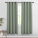 NICETOWN Blackout 78 inch Curtains for Doorway 2 Panels Set, Grommet Thermal Insulated Room Darkening Door Curtains Sound Reducing for Bedroom/Home Office, Sage Green, W52 x L78 by TinyTreasures Baby Boutique