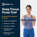 KOAPRO Psoas and Hip Hook Release Tool for Iliacus and Hip Flexor; Alleviate Pain and Tension, Targeted Deep Tissue Massager for Back, Core, Iliopsoas, Piriformis etc., Boost Relief and Recovery by CozyNest Decor