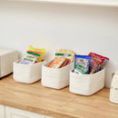 Small Cotton Rope Basket – Storage Bin for Organizing (10.6" x 6.7" x 6.7"), Bathroom Storage Basket for Shelf, Counter & Closet（White） by GreenHaven Gardens