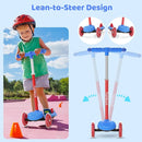 TONBUX Kids Scooter for Ages 3-5, Toddler Scooter with Light-Up Deck and Wheels, Adjustable 4-Level Height 3-Wheel Scooter for Kids, Lean-to-Steer Design by TinyTreasures Baby Boutique