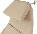 Weatherproof Replacement Cushion Pad and Umbrella for Hanging Lounge Chair Outdoor Chaise Hanging Hammock Chair - Long-Lasting, Fade-Resistant, Quick-Dry, Outdoor Lounge Replacement Set (Beige-) by GreenHaven Gardens