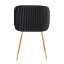 Fran - Pleated Waves Contemporary Chair (Set of 2) by HouseOfZazla