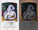 Christmas Tree with Harlequin Great Dane Ceramic Night Light Compact, UL-Certified, Ideal for Bedroom, Bathroom, Nursery, Hallway, Kitchen, 6x4x3, Multicolor
