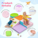 Lischwert Foam Climbing Blocks for Toddlers 1-3, 7pcs Soft Play Set with Crawling Exploration Toys, Indoor Outdoor Infant Safe Blocks for Baby Gym Toddler Playground by TinyTreasures Baby Boutique