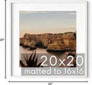 HAUS AND HUES White Square Frame Set of 1-20x20 by CozyNest Decor