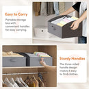 Lifewit Storage Baskets for Shelves, 6 Packs Non-woven Fabric Trapezoid Closet Organizer Bins with Handles, Foldable Clothing Containers Box for Clothes, Toy, Towel, Book, DVD, Hats, Medium-Grey by TinyTreasures Baby Boutique