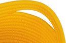 Shelf Storage Baskets for Organizing|Decorative Basket for Closet Storage|Toy Baskets&Bins|Small Woven Rope Baskets-13x8.66x5.11’’,Durable&Stylish,Oval 3 Packs Yellow by TinyTreasures Baby Boutique