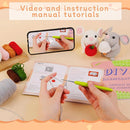 RUQKNO Crochet Kit for Beginners， 2 Pcs Hamster Amigurumi Crochet Animal Kit with Step-by-Step Video Tutorials, Easy-to-Learn Beginner Crochet Kit for Adults & Kids, All-in-One Craft Supplies by TinyTreasures Baby Boutique