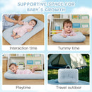 Baby Lounger for Newborn, Bionic Design Baby Lounger, Soft Organic Cotton Breathable Lounger for Infants 0-18 Months (Grayinsh Blue) by TinyTreasures Baby Boutique